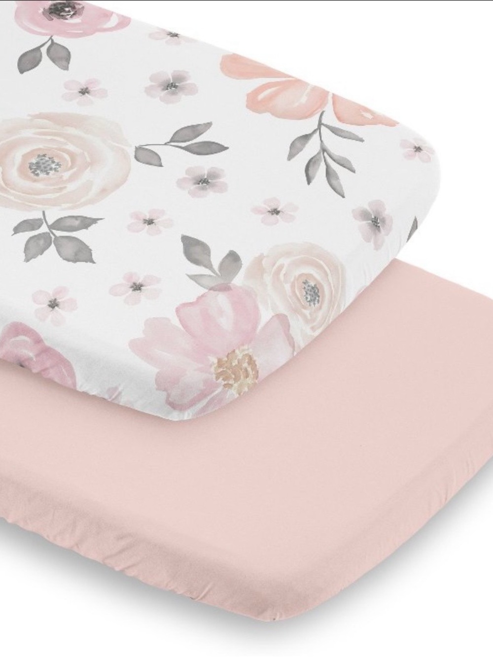 Sweet Jojo Designs Girl Baby Bassinet Fitted Sheets Set